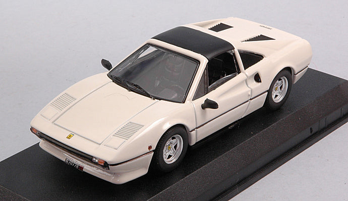 FERRARI 308 GTS BLACK ROOF 1978 WHITE 1:43