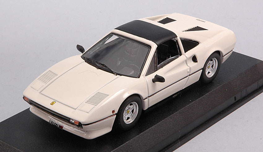 FERRARI 308 GTS BLACK ROOF 1978 WHITE 1:43