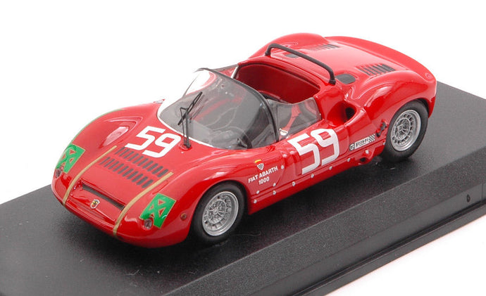 FIAT ABARTH SP 1000/1300 N 59 1000km MONZA 1968 GRANA - PASOTTO RED 1:43