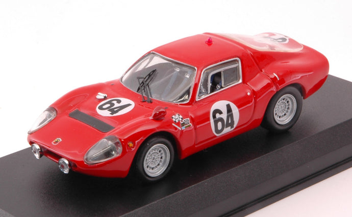 FIAT ABARTH OT1300 TEAM ECURIE DU MAINE N 64 24h LE MANS 1967 MARTIN - MESANGE RED 1:43