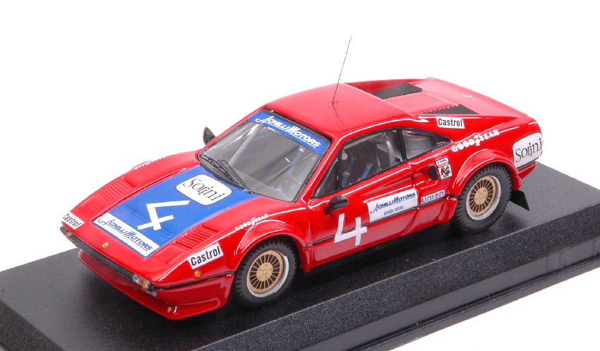 FERRARI 308 GTB COUPE N 4 DAYTONA 1978 MALLET - ROMOLOTTI - BONDURANT RED 1:43