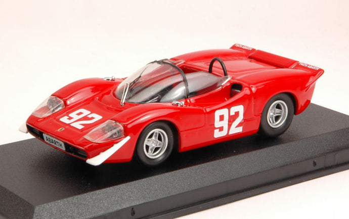 FIAT ABARTH 2000S N 92 WINNER CAMPIONATO EUROPEO MONTAGNA 1969 A.MERZARIO RED 1:43