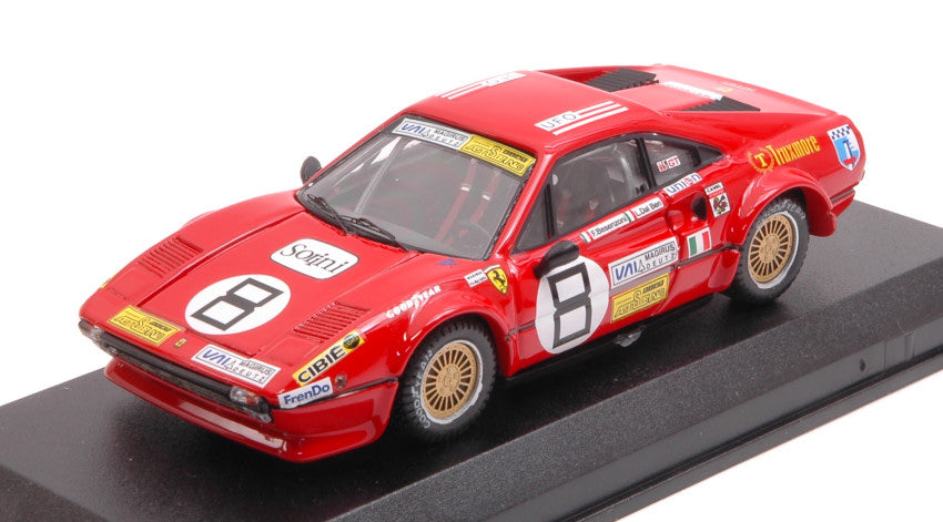 FERRARI 308 GTB COUPE N 8 24h DAYTONA 1978 BESENZONI - DAL BEN - WEVER RED 1:43