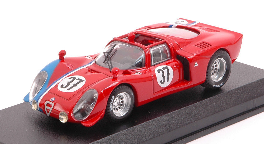 ALFA ROMEO 33.2 N.37 TEST LE MANS 1968 GOSSELIN-TROSCH 1:43