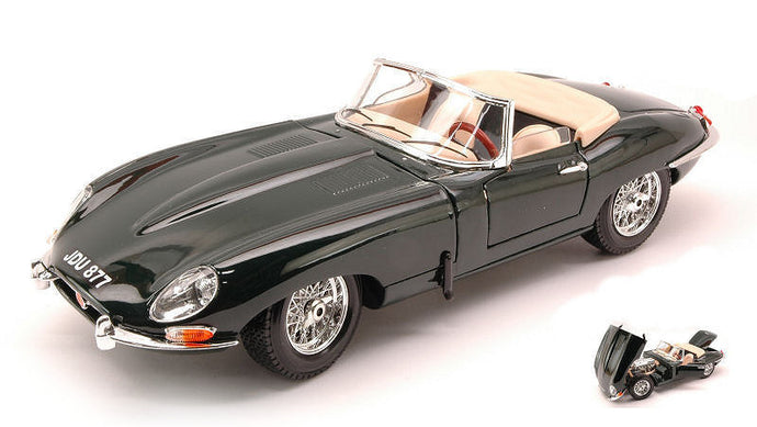 JAGUAR E CABRIO 1961 GREEN 1:18