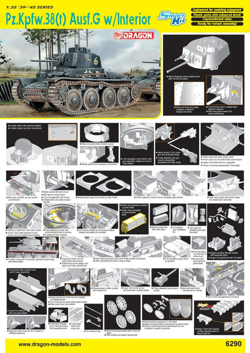 PZ.KPFW.38(t) AUSF.G W/INTERIOR KIT 1:35