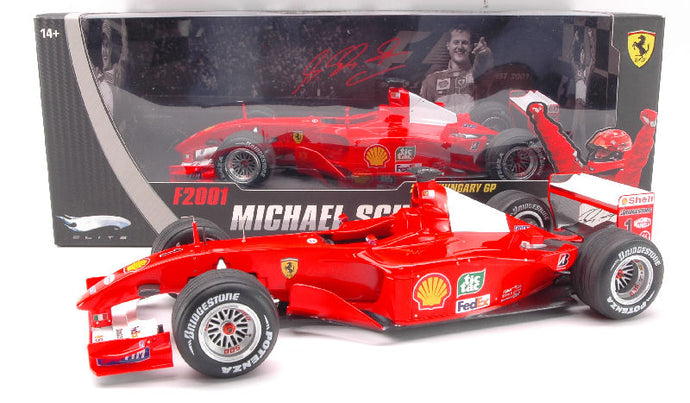 FERRARI F2001 M.SCHUMACHER 2001 N.1 WINN. HUNGARY GP WORLD CHAMPION 1:18