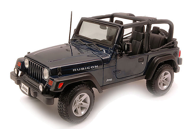 JEEP WRANGLER RUBICON 1997 BLUE 1:18