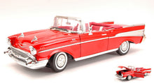 Indlæs billede til gallerivisning CHEVROLET BEL AIR CABRIOLET 1957 rød 1:18