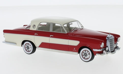 MERCEDES GHIA 300C BERLINA 1956 RED/BEIGE 1:43