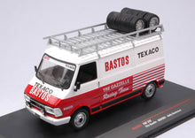 Indlæs billede til gallerivisning FIAT 242 VAN TEAM TRE GAZZELLE BASTOS TEXACO RALLY ASSISTANCE 1984 WHITE RED 1:43