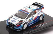 Indlæs billede til gallerivisning Ford FIESTA WRC #44 GREENSMITH/EDMONDSON RALLY ESTONIA 2020 hvid/blå 1:43