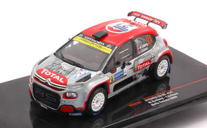 CITROEN C3 R5 N 21 RALLY ESTONIA 2020 M.OSTBERG - T.ERIKSEN GREY RED BLACK 1:43