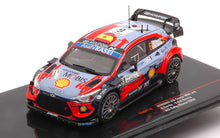 Indlæs billede til gallerivisning Hyundai i20 COUPE WRC #6 SORDO/DEL BARRIO RALLY MONZA 2020 blå/rød 1:43