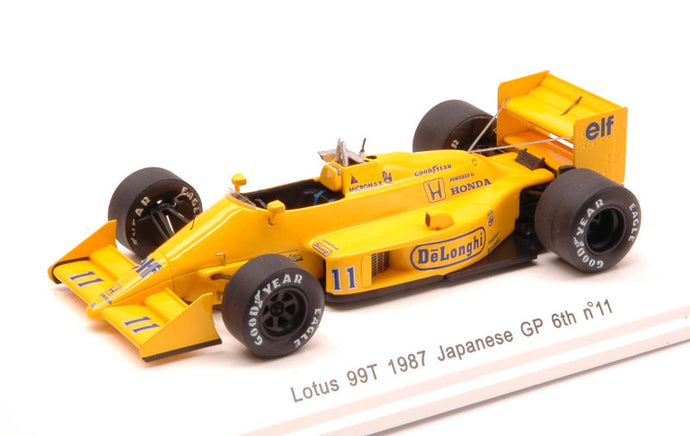 LOTUS 99TB S.NAKAJIMA 1987 N.11 6th JAPAN GP W/DECALS 1:43
