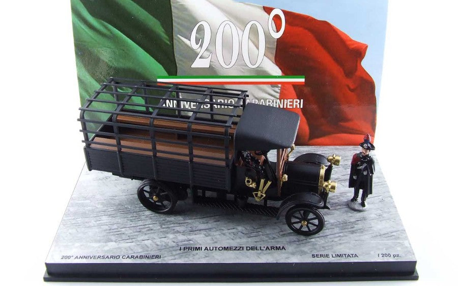 FIAT 18 BL I PRIMI AUTOMEZZI DELL'ARMA W/2 FIGURES ED.LIM.PCS 200 1:43