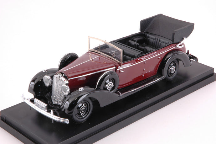 MERCEDES BENZ 770 1938 CABRIOLET OPEN BORDEAUX BLACK 1:43