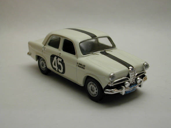 ALFA ROMEO GIULIETTA TI RALLY TOUR DE FRANCE N 45 WHITE 1:43