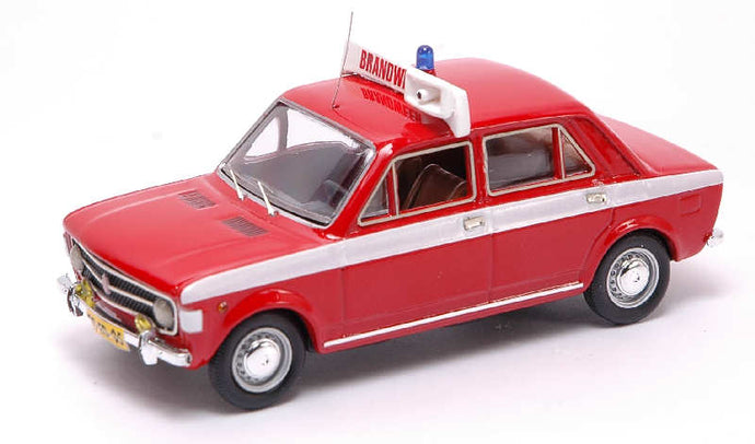 FIAT 128 4 PORTE DUTCH FIREMEN - FIRE ENGINE - VIGILI DEL FUOCO RED 1:43
