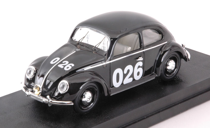 VOLKSWAGEN 1200 BEETLE N 026 MILLE MIGLIA 1953 BLACK 1:43