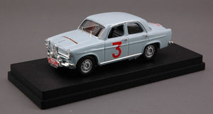 ALFA ROMEO GIULIETTA TI N 3 RALLY MONTECARLO 1960 E.CARLSSON LIGHT BLUE 1:43