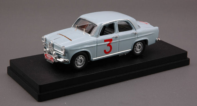 ALFA ROMEO GIULIETTA TI N 3 RALLY MONTECARLO 1960 E.CARLSSON LIGHT BLUE 1:43