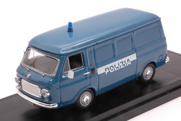 FIAT 238 VAN 1974 POLIZIA - POLICE BLUE 1:43