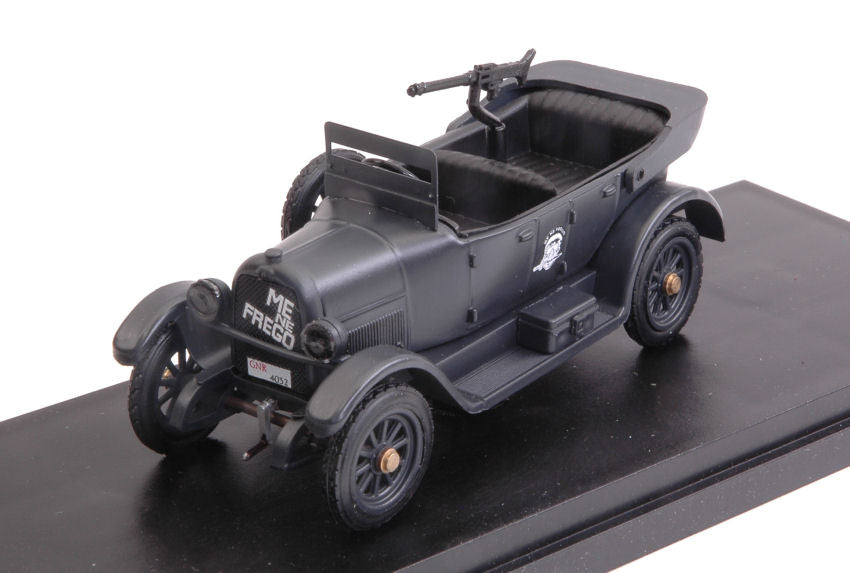 FIAT 501 OPEN REPUBBLICA DI SALO' - ME NE FREGO 1944 MATT BLACK 1:43
