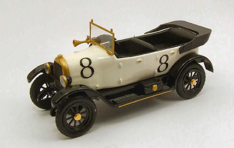 FIAT 501 OPEN N 8 PALERMO - MONTE PELLEGRINO 1926 WHITE BLACK 1:43