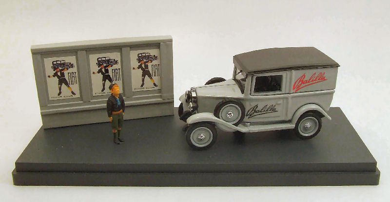 FIAT BALILLA AUTOCARRO 1935 PUBBLICITA' BALILLA W/FIGURE 1:43