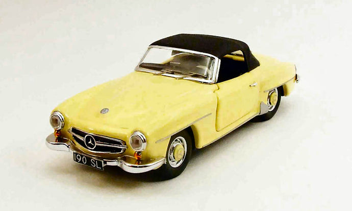 MERCEDES BENZ SL-CLASS 190SL (W121) SPIDER CLOSED 1955 CREAM BLACK 1:43