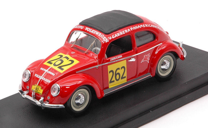 VOLKSWAGEN BEETLE N 262 RALLY CARRERA PANAMERICANA 1954 JAN WIERS - RENE WIERS RED 1:43