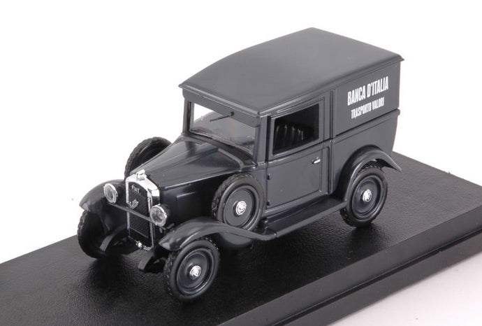 FIAT BALILLA VAN 1936 - TRASPORTO VALORI BANCA D'ITALIA BLACK 1:43
