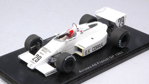 ARROWS A6 #29 MARC SURER FRENCH GP 1983 hvid 1:43