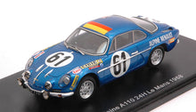 Indlæs billede til gallerivisning Alpine A110 #61 NUSBAUMER/BOURDON 24H LE MANS 1968 blå metallic 1:43