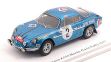 Indlæs billede til gallerivisning ALPINE A110 N.2 MONTE CARLO 1971 J.P.NICOLAS-C.ROURE 1:43