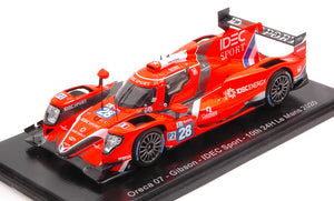 Oreca 07 GIBSON #28 BRADLEY/CHATIN/LAFARGUE 24H LE MANS 2020 rød/sort/hvid 1:43