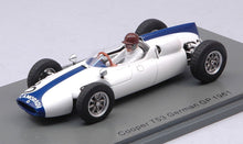 Indlæs billede til gallerivisning Cooper T53 #30 IAN BURGESS GERMAN GP 1961 hvid/blå 1:43