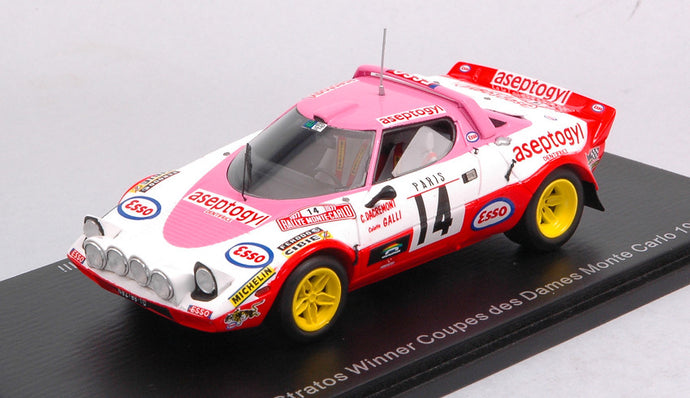 LANCIA STRATOS HF N.14 WINNER C.DES DAMES M.CARLO 1977 GALLI-DACREMONT