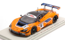 Indlæs billede til gallerivisning Mclaren 720S GT3 #5 BARNICOAT/PARENTE/VAN GISBERGEN 8th GULF 12H 2018 orange/blå/sort 1:43