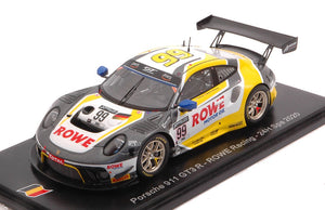 Porsche 911 GT3 R #99 BACHLER/WERNER/ANDLAUER 24H SPA 2020 gul/grå/hvid 1:43