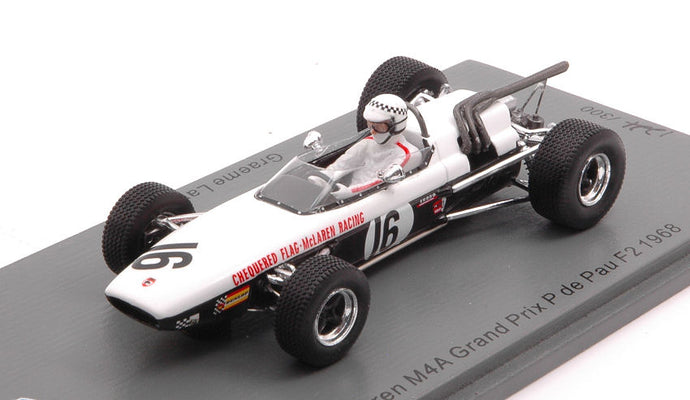MC LAREN M4A N.16 GP DE PAU F2 1968 GRAEME LAWRENCE 1:43
