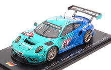 Indlæs billede til gallerivisning Porsche 911 GT3 R #33 BACHLER/MULLER/ENGELHART/WERNER 24H NURBURGRING 2020 turkis/blå 1:43