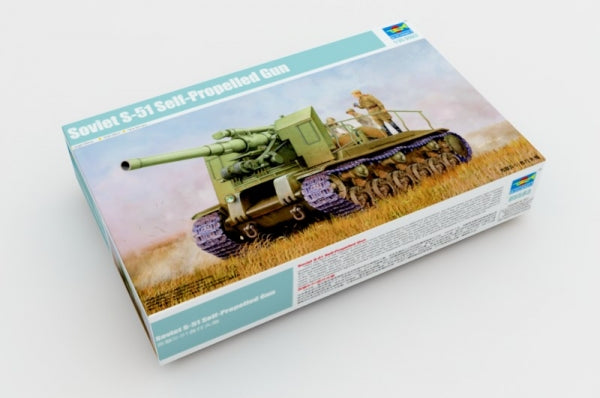 CARRO SOVIET S-51 SELF PROPELLED GUN KIT 1:35