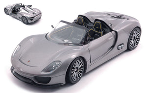 PORSCHE 918 SPYDER HYBRID 2013 SILVER 1:24