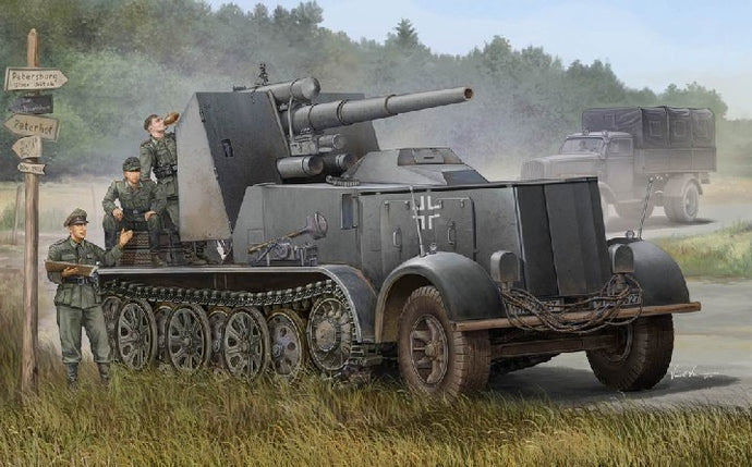 FLACK 8,8 cm SELBSTFAHRLAFETTE KIT 1:35