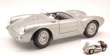 Indlæs billede til gallerivisning PORSCHE 550 A SPYDER 1953 SILVER 1:18 fra Maisto