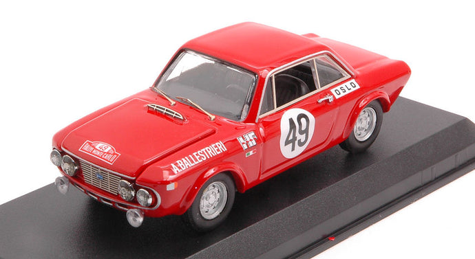 LANCIA FULVIA 1.6 HF COUPE N 49 6th RALLY MONTECARLO 1970 A.BALLESTRIERI - D.AUDETTO RED 1:43