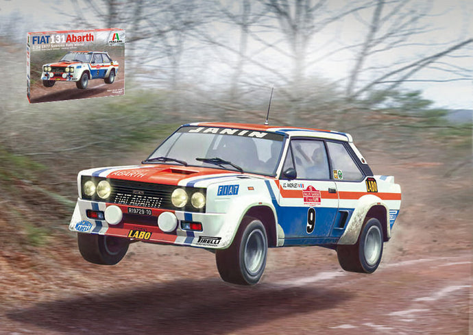 FIAT 131 ABARTH N 9 WINNER RALLY SANREMO 1977 J.C.ANDRUET - C.DELFERIER / 1:24