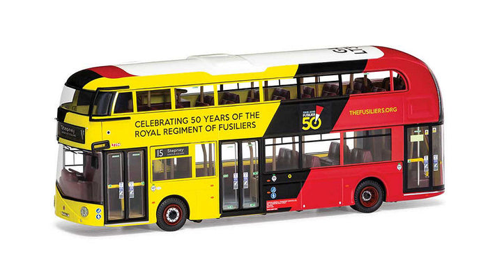WRIGHTBUS NEW RM GO-AHEAD LONDON ROUTE 15 STEPNEY ARBOUR SQUARE 1:76